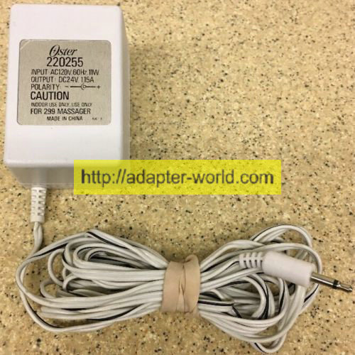 *100% Brand NEW* Oster 220225 Transformer Adapter for 299 Massager AC Power Supply Free shipping! - Click Image to Close